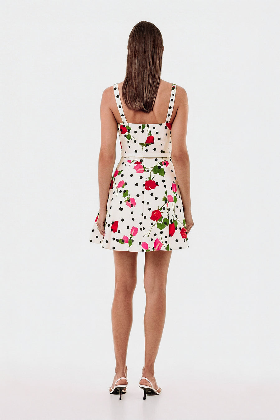 ELENI DRESS - POLKA DOT ROSE