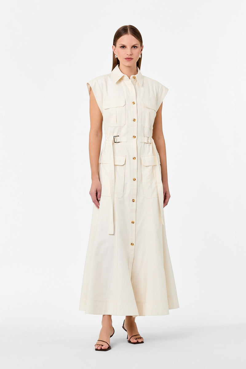 ROMINA DRESS - IVORY