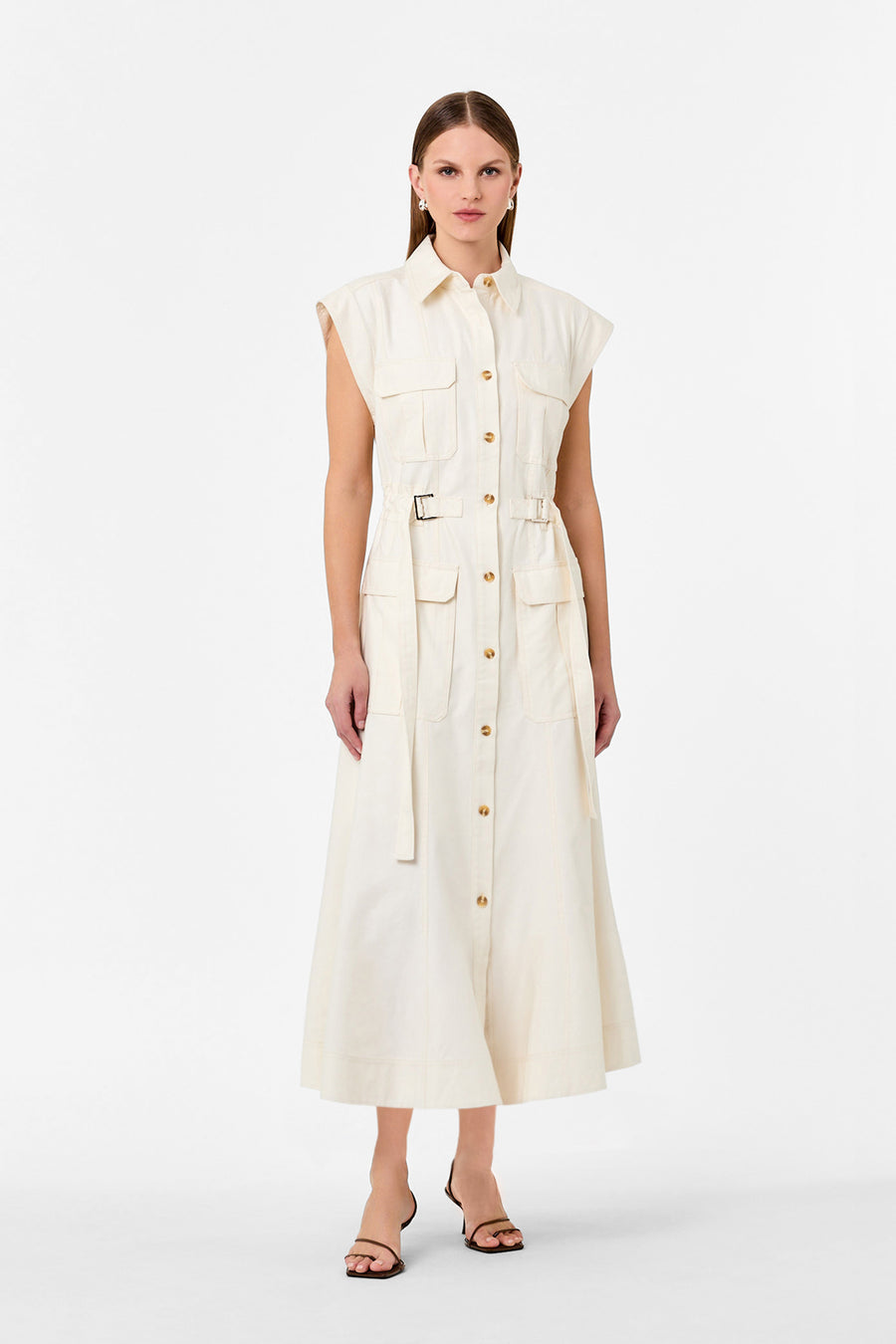 ROMINA DRESS - IVORY