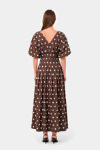 VICKY DRESS - MOCHA POLKA DOT