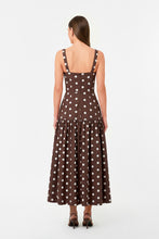 VALERIA DRESS - MOCHA POLKA DOT