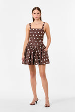 VITTORIA DRESS - MOCHA POLKA DOT