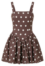 VITTORIA DRESS - MOCHA POLKA DOT