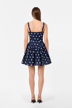 VITTORIA DRESS - NAVY POLKA DOT