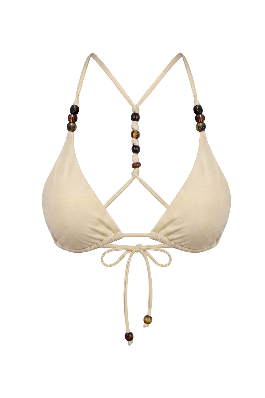 RITA RACERBACK BIKINI TOP - LEMON