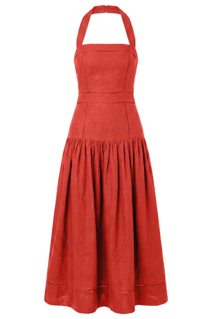 VIVIANNE DRESS - TOMATO