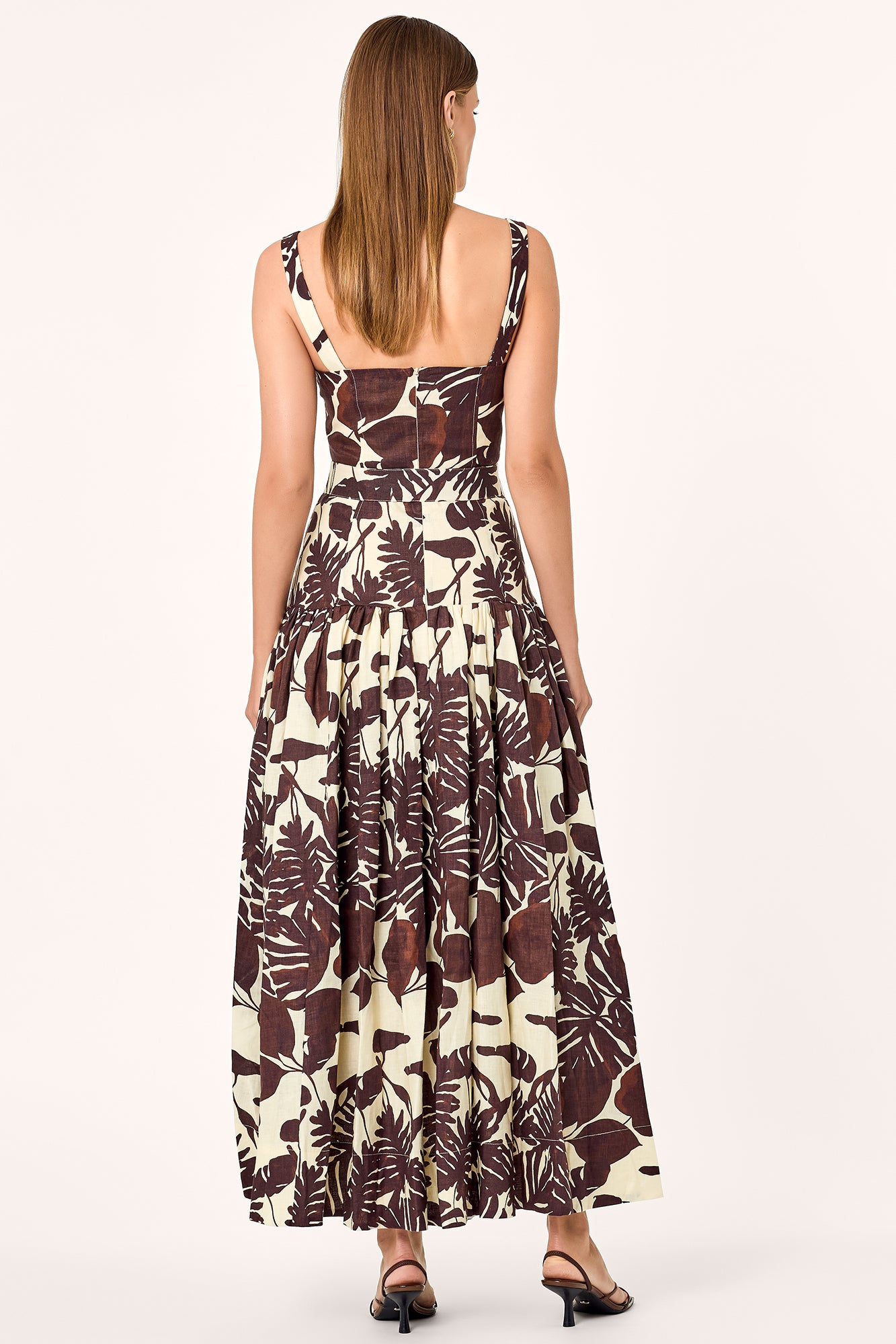 Drenica Midi Dress - Dark Chocolate Segovia – NICHOLAS