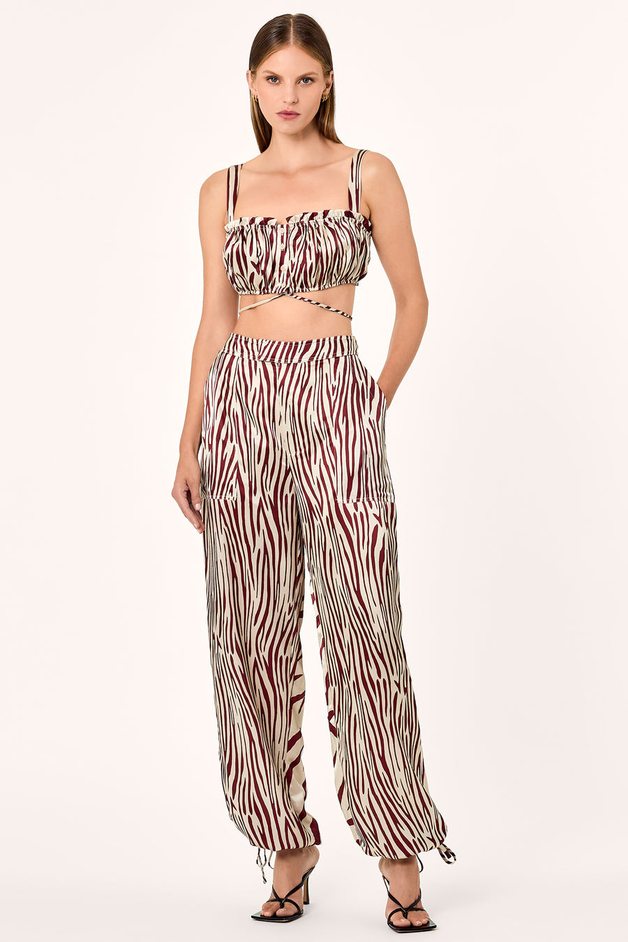 Tracy Top - Brick Toledo Print