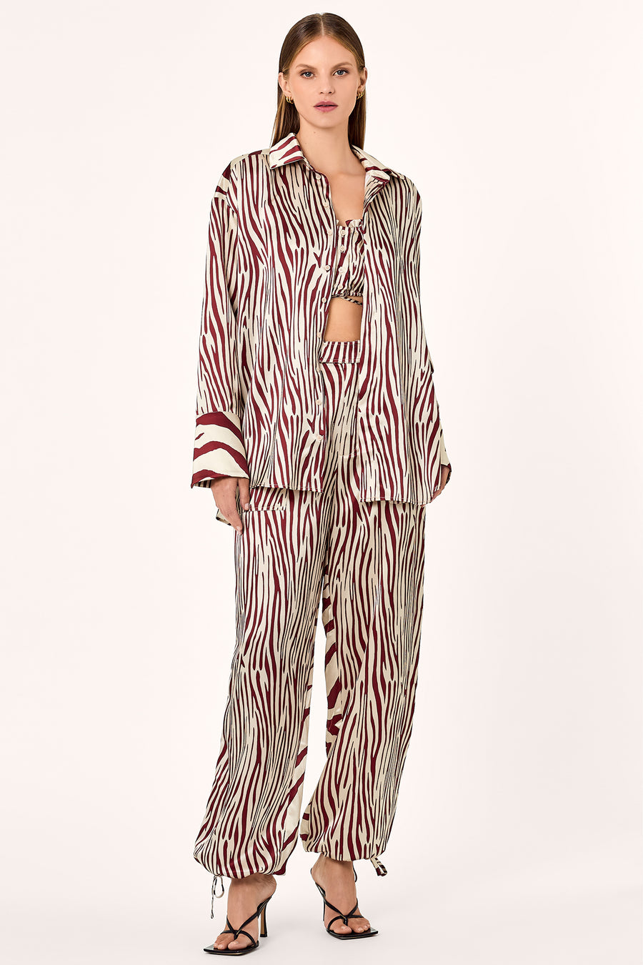 Taja Shirt - Brick Toledo Print