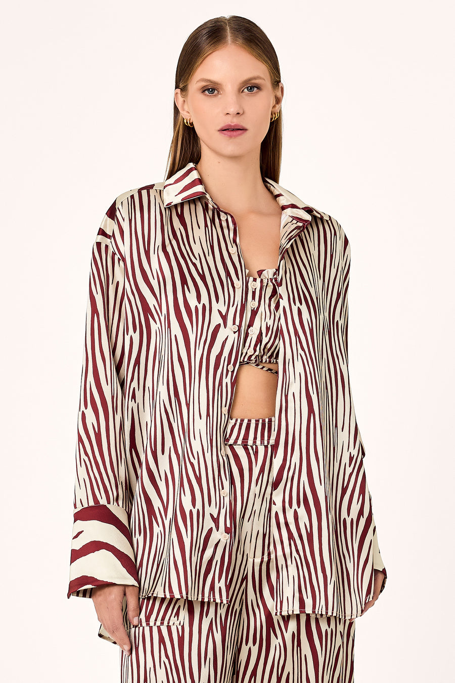 Taja Shirt - Brick Toledo Print