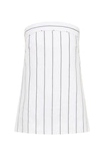 Anamika Strapless Top - Milk Black Pinstripe