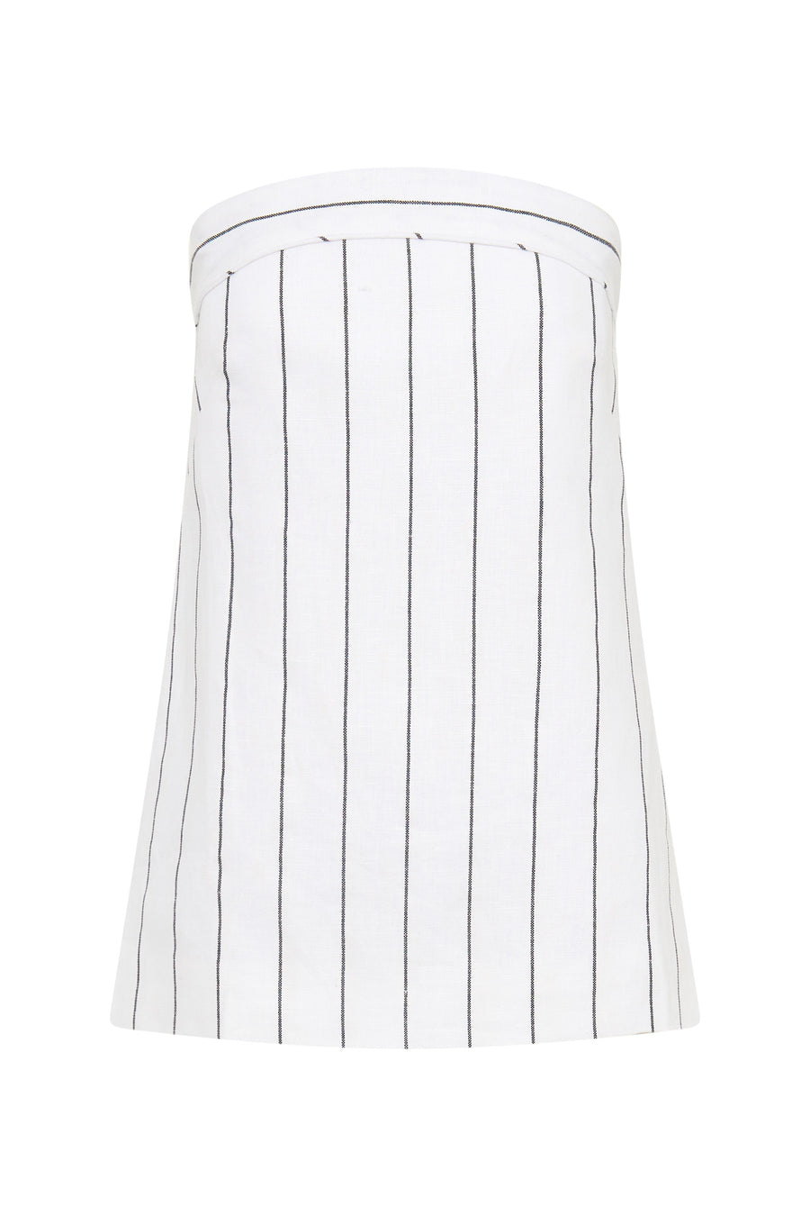 Anamika Strapless Top - Milk Black Pinstripe