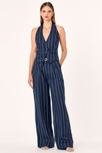 Aurelia Vest - Ink Milk Pinstripe