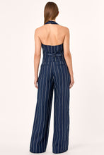 Aurelia Vest - Ink Milk Pinstripe