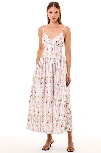 BECKER DRESS - PALOMA FLORAL STRIPE