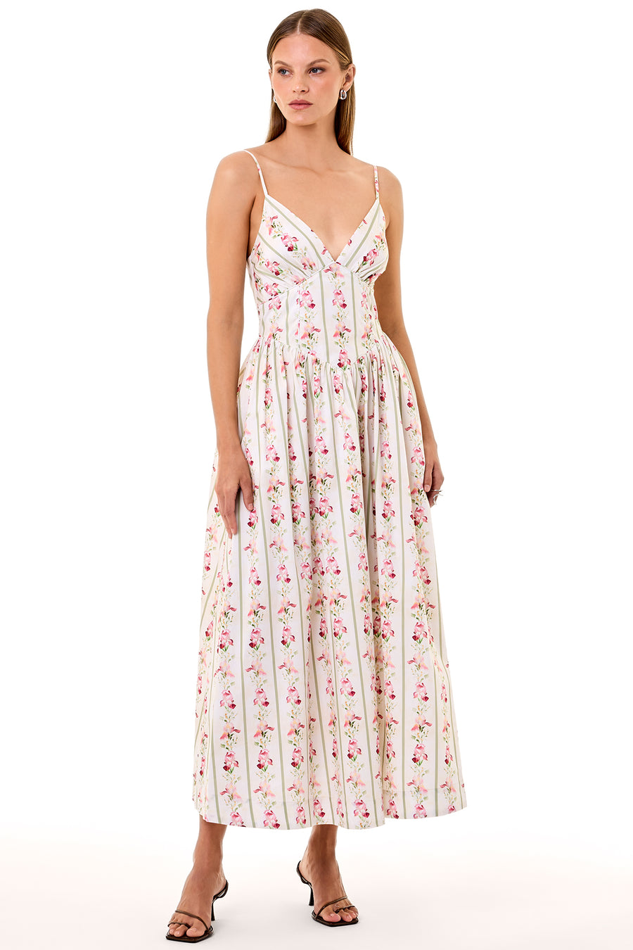BECKER DRESS - PALOMA FLORAL STRIPE