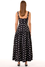 DRENICA DRESS - BLACK IVORY POLKA DOT