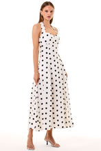 SERAPHINA DRESS - IVORY BLACK POLKA DOT