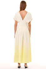 SONYA DRESS - LEMON DIP-DYE