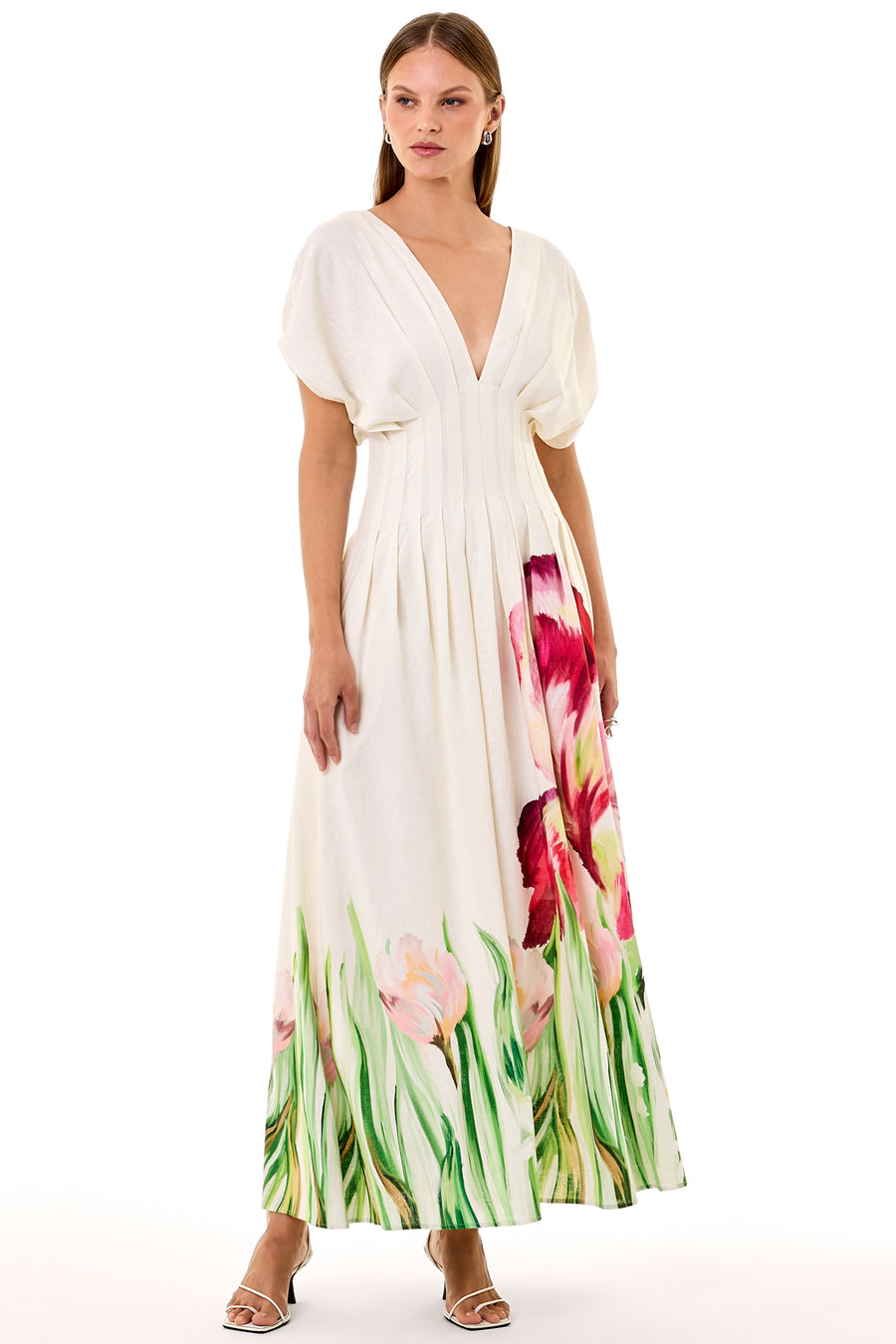 SONYA DRESS - ISLA IVORY FLORAL