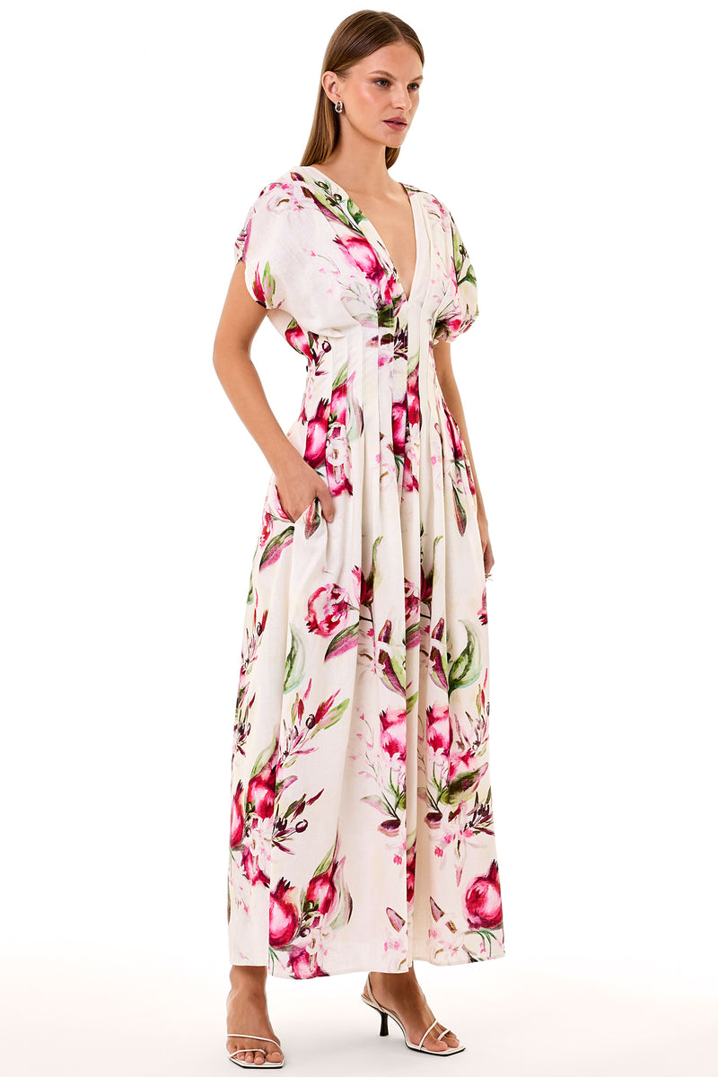 SONYA DRESS - NALA POMEGRANATE