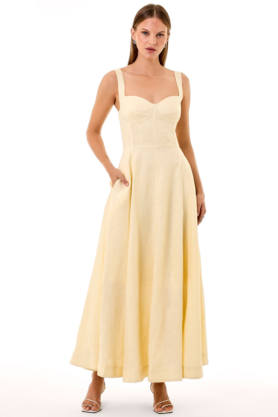 ANYA DRESS - CUSTARD