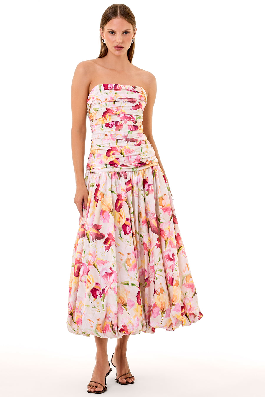 DESPINA DRESS - LUNA IVORY WILDFLOWER