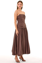 DESPINA DRESS - CHOCOLATE
