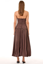 DESPINA DRESS - CHOCOLATE