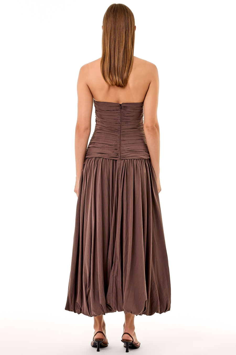 DESPINA DRESS - CHOCOLATE