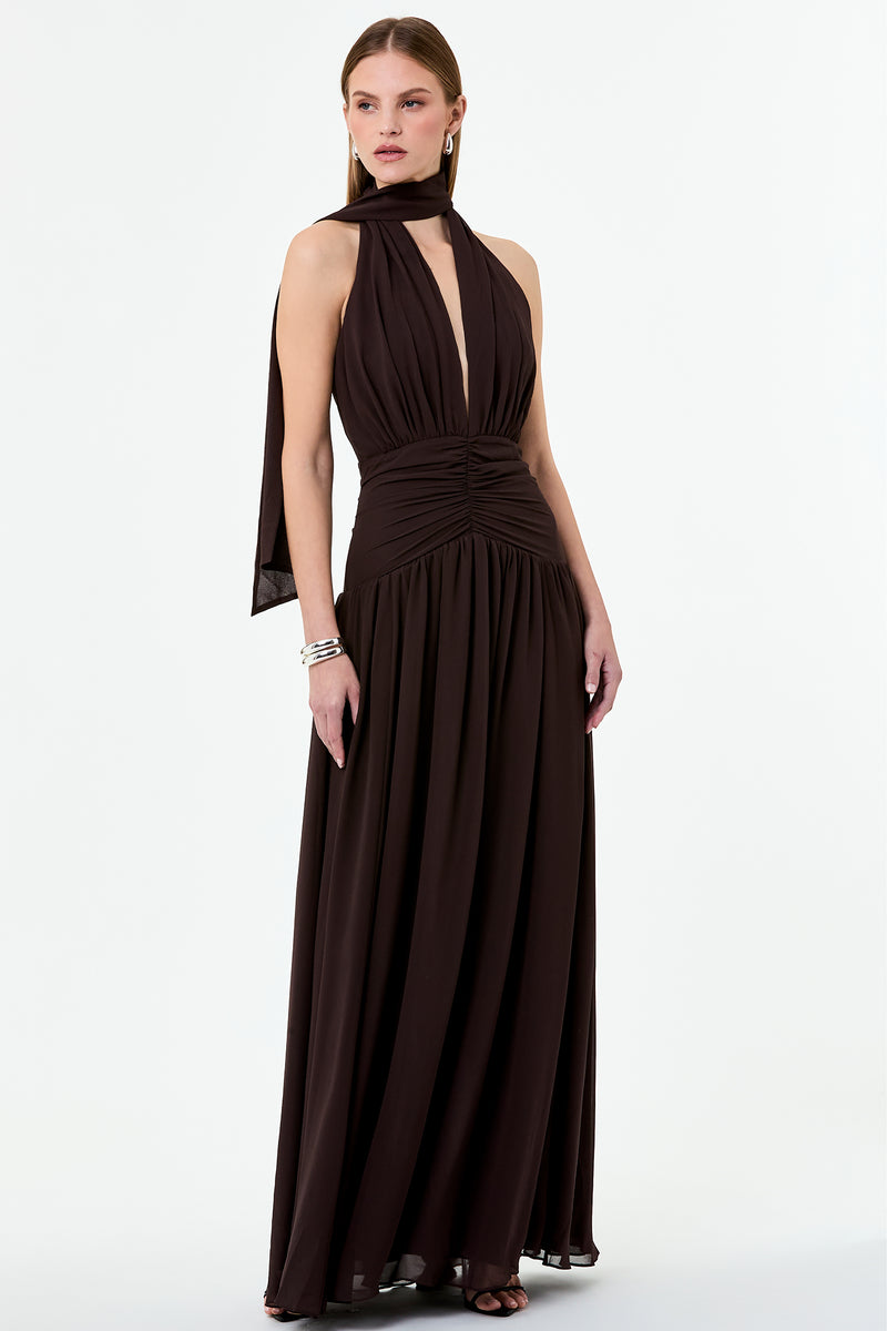 ARELLA DRESS - MOCHA