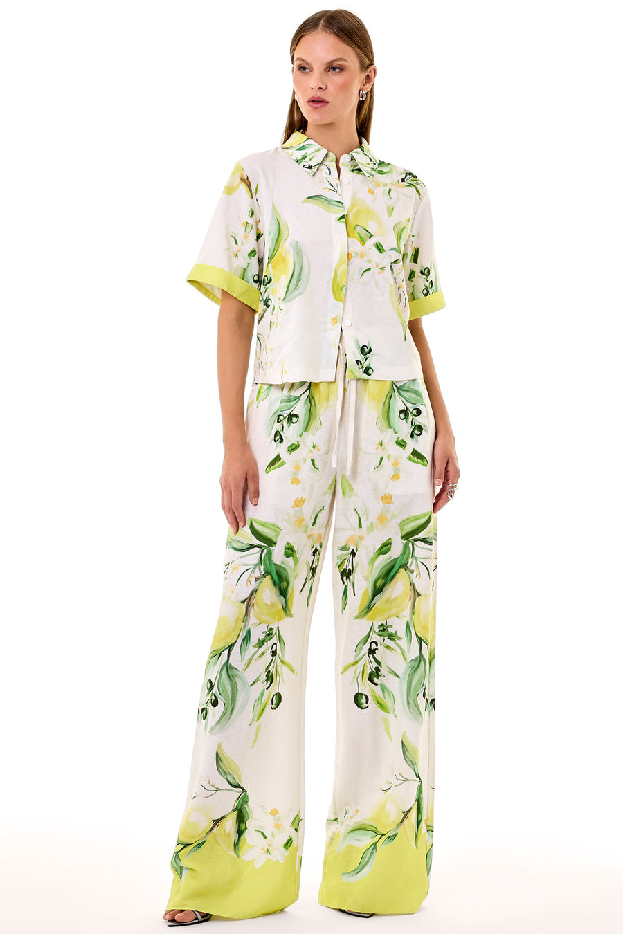 SANDRA PANT - ANISA IVORY LEMON