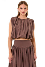 NADIRA TOP - CHOCOLATE