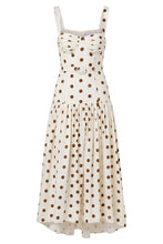 DRENICA DRESS - IVORY / SPICE POLKA DOT