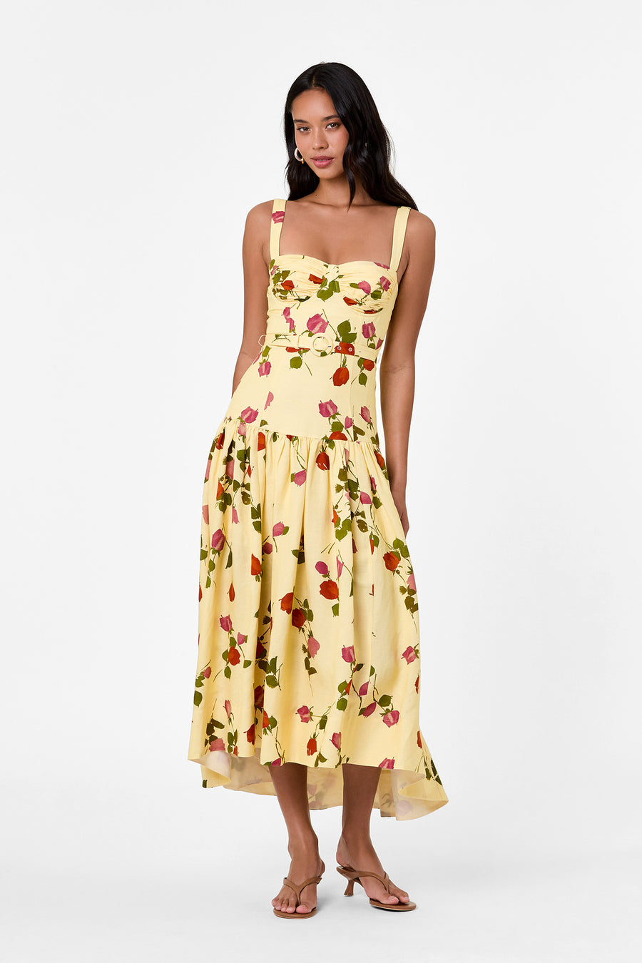 DRENICA DRESS - FALLEN ROSES