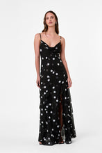 KAMILA GOWN - SCATTERED DOT - BLACK