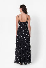 KAMILA GOWN - SCATTERED DOT - BLACK