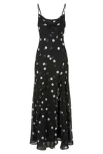 KAMILA GOWN - SCATTERED DOT - BLACK
