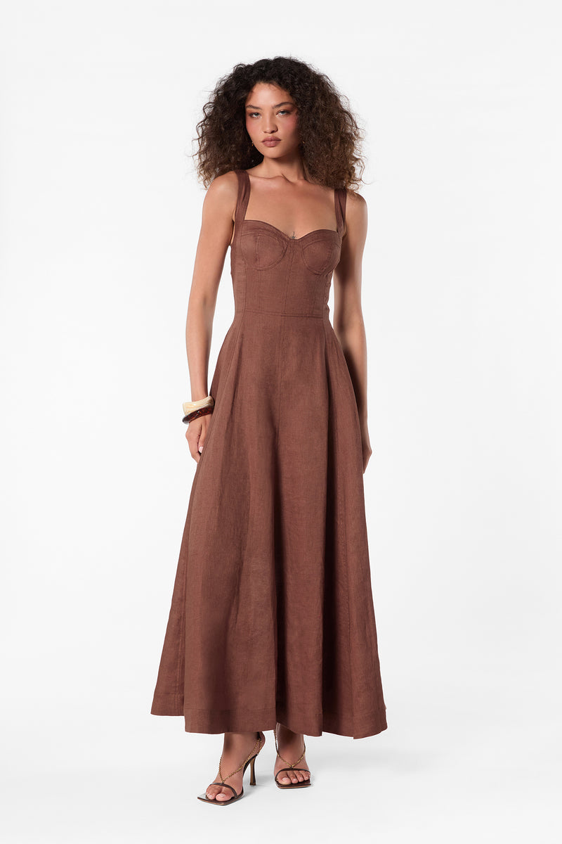 ANYA DRESS - MOCHA