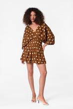 NICOLINE DRESS - SPICE IVORY POLKA DOT