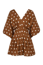 NICOLINE DRESS - SPICE IVORY POLKA DOT