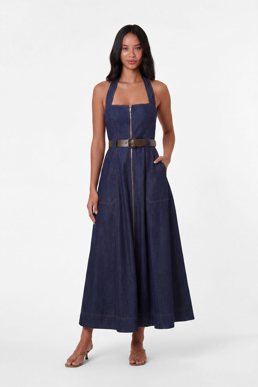 ANASTASIA DRESS - INDIGO