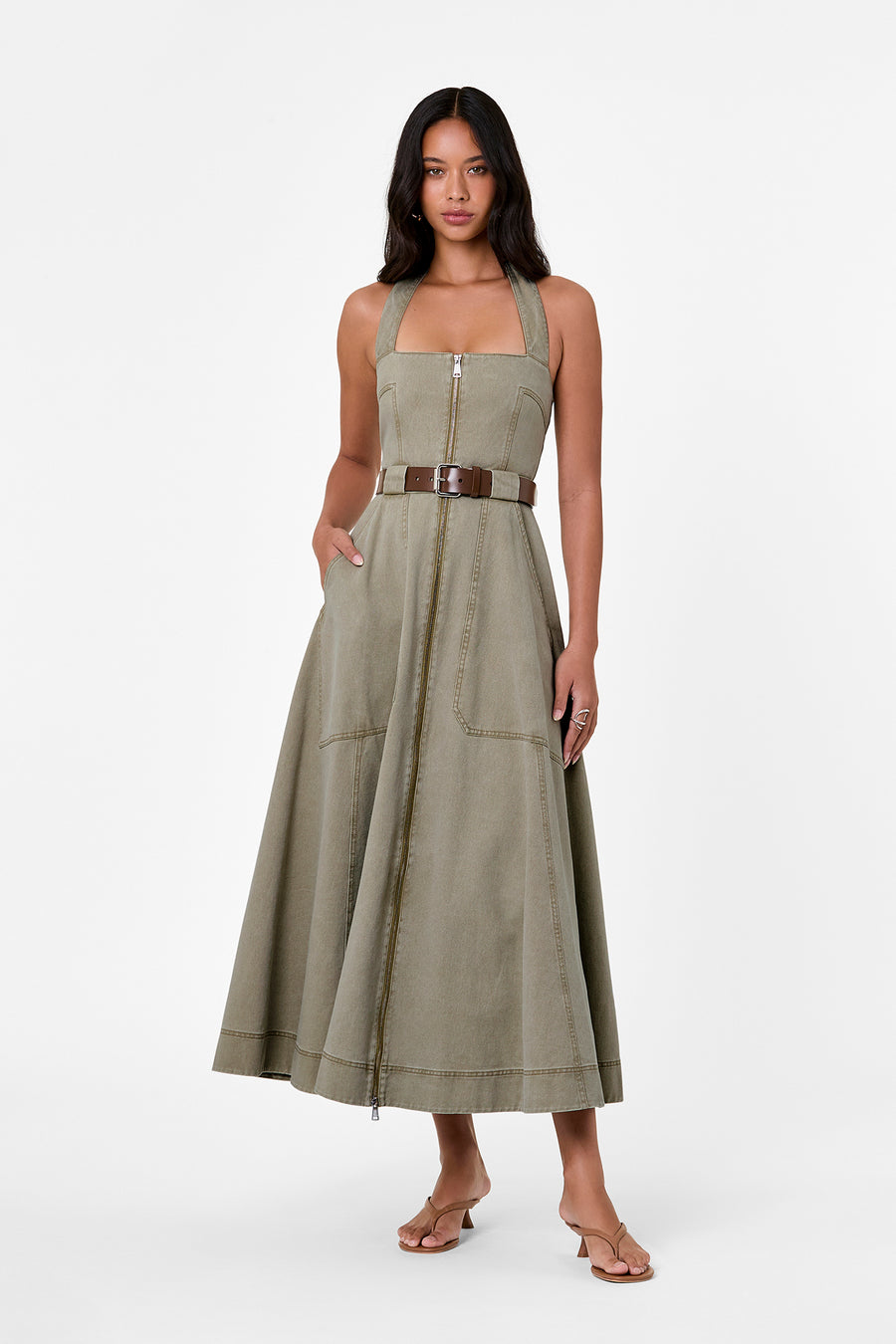 ANASTASIA DRESS - SAGE