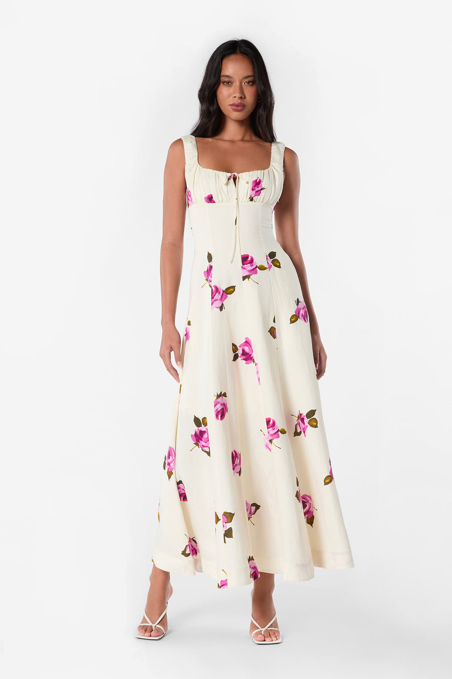 DINA DRESS - FLOATING ROSEBUDS