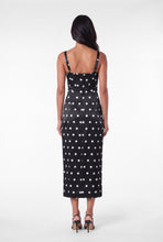 DOMINIQUE DRESS - BLACK WHITE POLKA DOT
