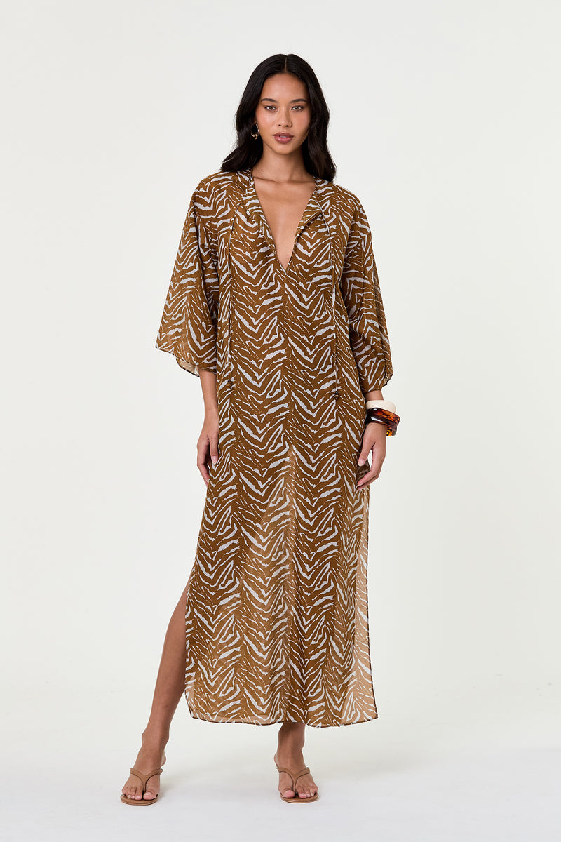 JOVANA DRESS - ABSTRACT ANIMAL
