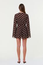 NERISSA DRESS - ESPRESSO IVORY POLKA DOT