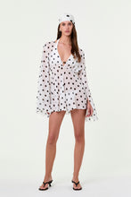 NERISSA DRESS - IVORY BLACK POLKA DOT