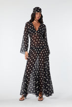 MARELLA DRESS - BLACK IVORY POLKA DOT