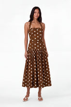 VIVIANNE DRESS - SPICE IVORY POLKA DOT